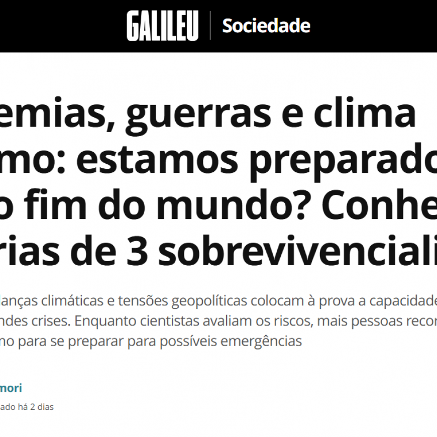 Estamos na edição de Agosto da Revista Galileu